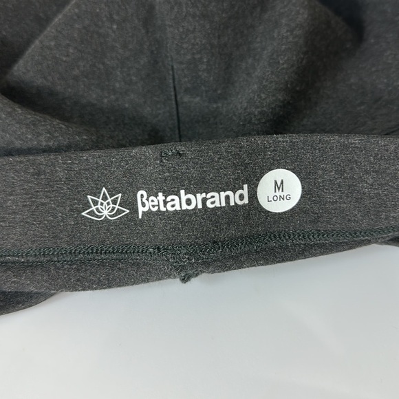 Betabrand‎ Skinny-Leg Classic Dress Pant Yoga Pants Charcoal Grey MT - Picture 4 of 6